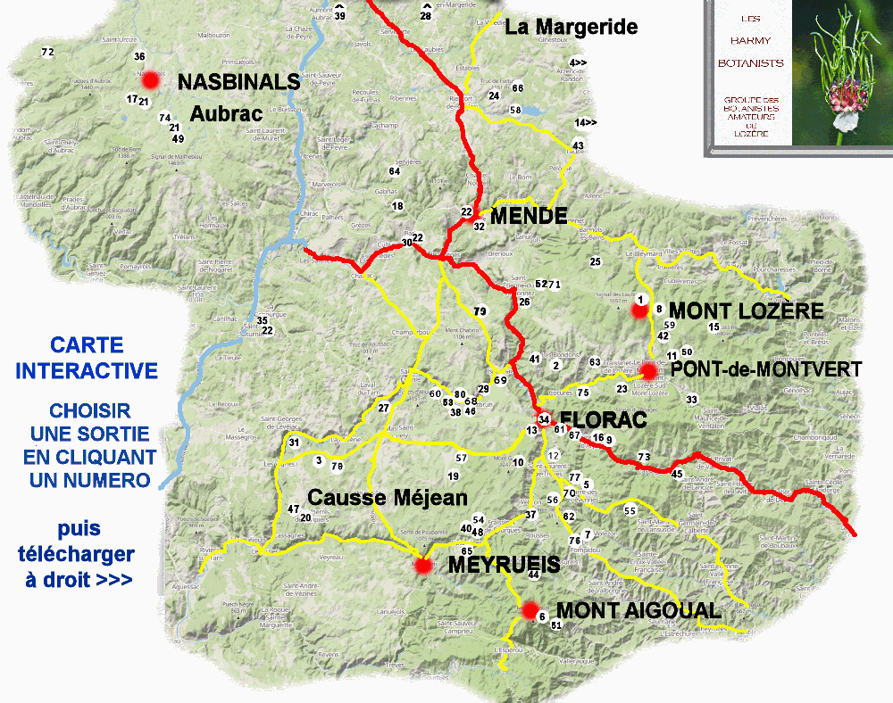 Map of Barmies sorties